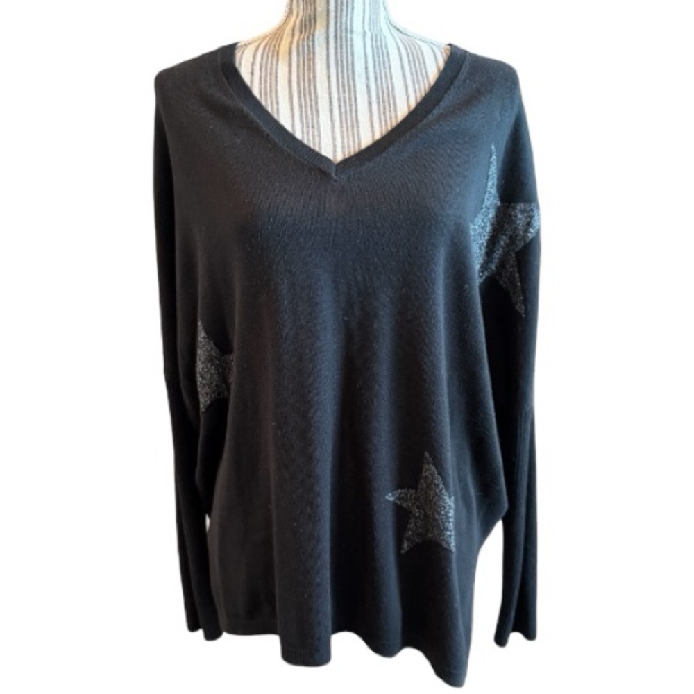 DKNY Black Star Long Sleeve Top